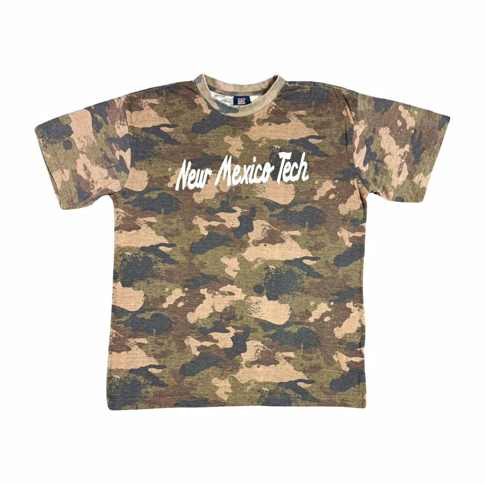 Vintage Faded New Mexico State Aggies Multicolor Camo Short Sleeve T-Shirt L